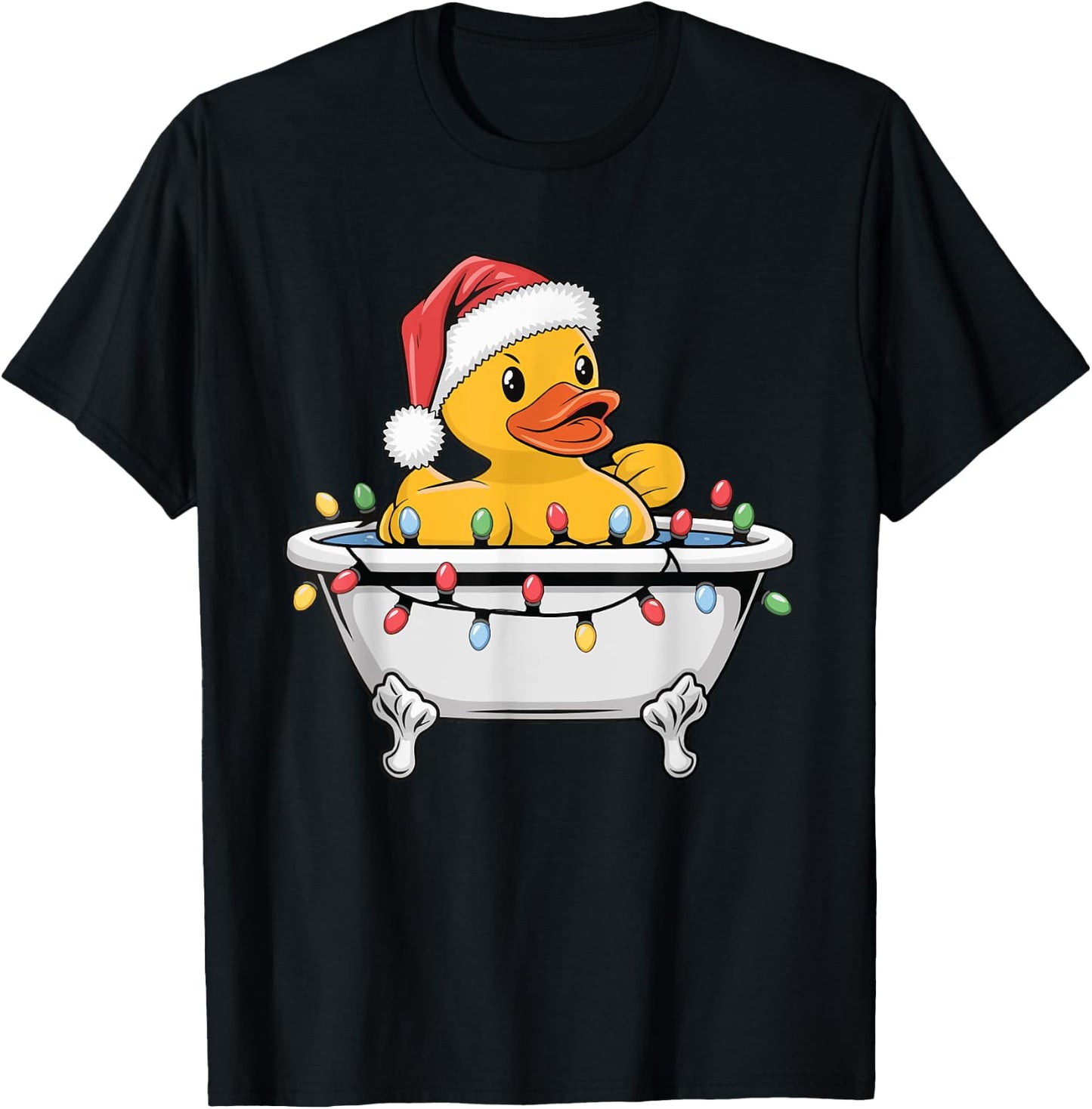 Rubber Duck Christmas T-Shirt - T-Shirt | Black
