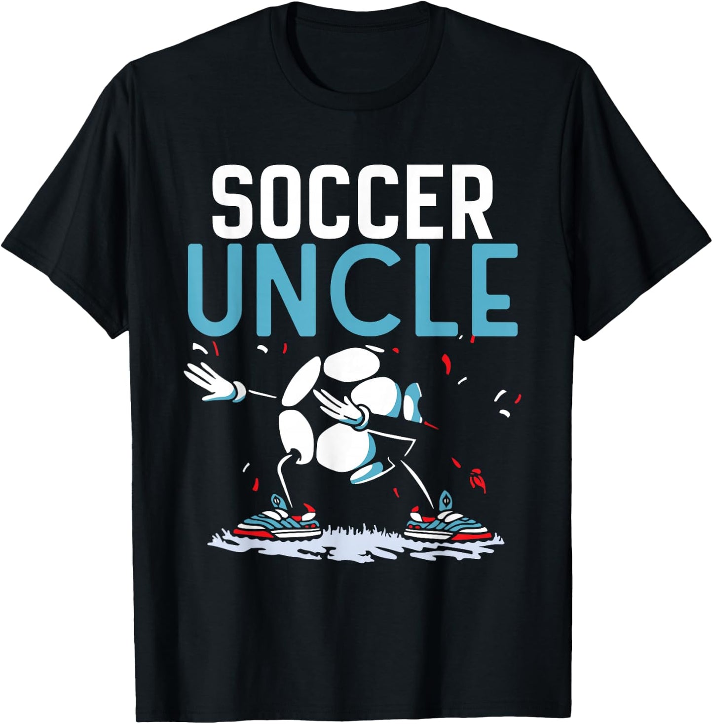 Soccer Uncle Game Football Player Match T-Shirt - T-Shirt | Black