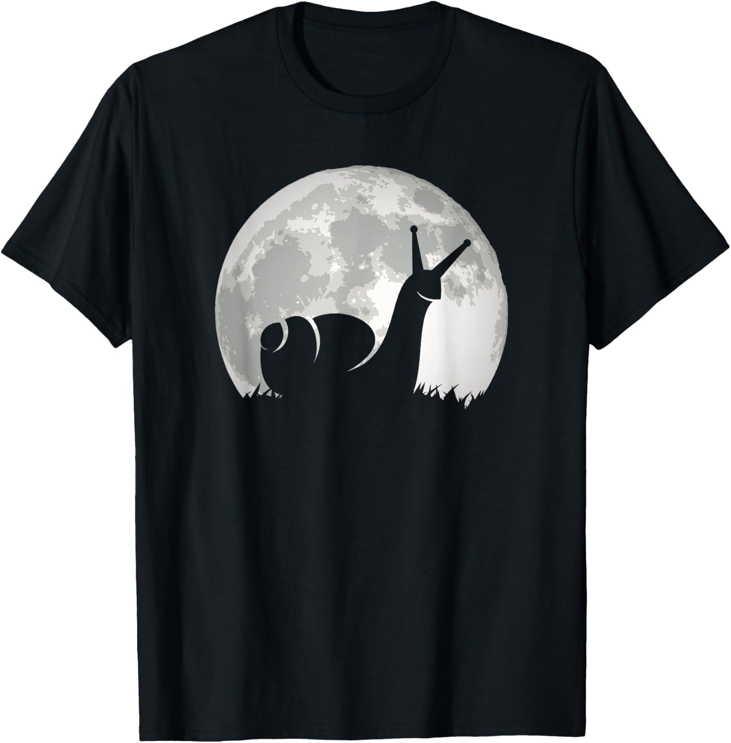 Retro Mond Schnecke T-Shirt - T-Shirt | Black