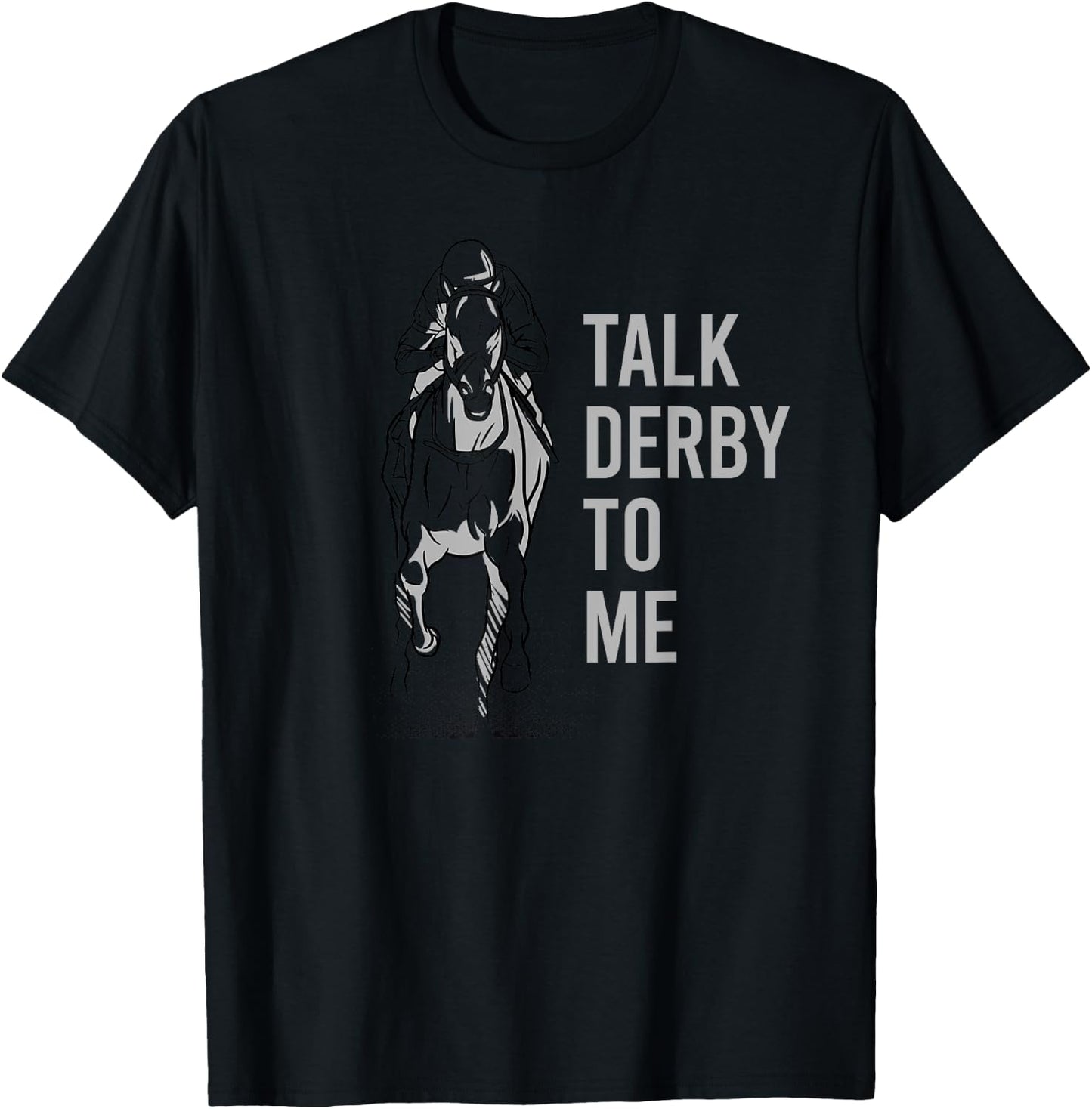 Talk Derby To Me Shirt Blue Adult T-Shirt - T-Shirt | Black