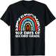 102 Day Of 2nd Grade Rainbow 102 Day Of Second Grade T-Shirt - T-Shirt | Black