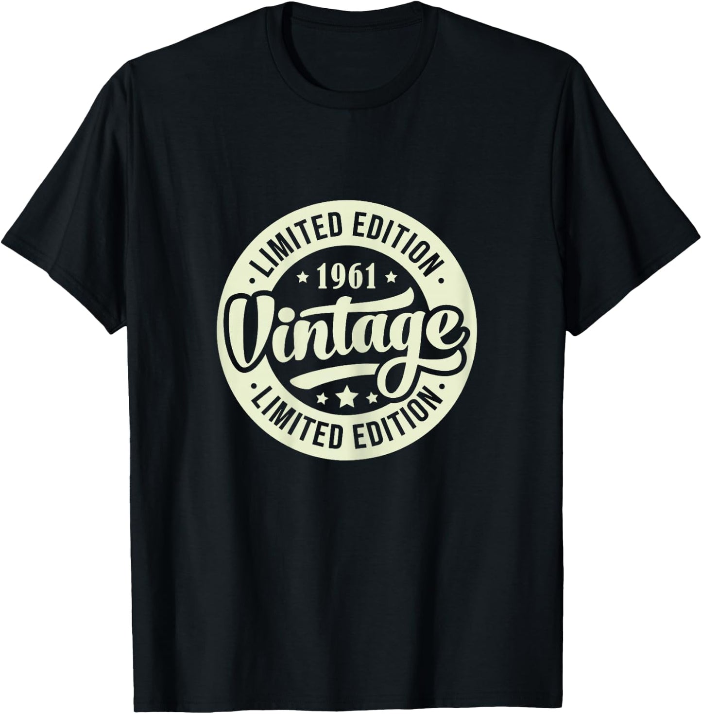 Vintage 1961 Women Limited Edition BDay 1961 Birthday T-Shirt - T-Shirt | Black