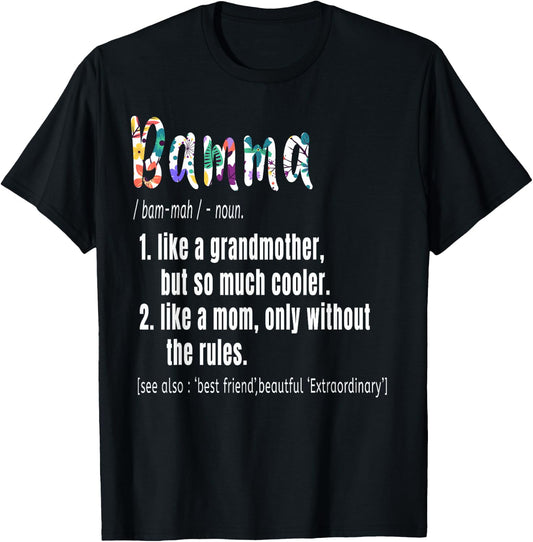 Bamma Definition Mother's Day & Birthday gift Grandmother T-Shirt - T-Shirt | Black