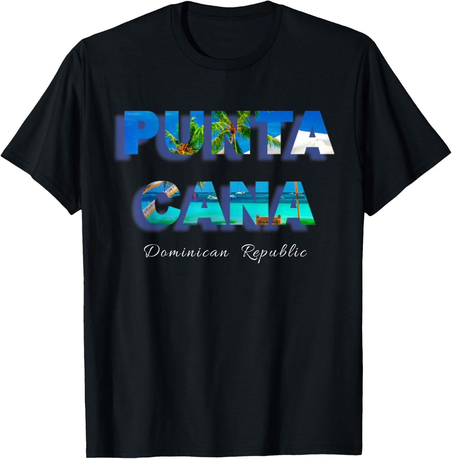 Punta Cana Dominican Republic Souvenir Gift T-Shirt - T-Shirt | Black