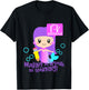 First Day of TK Girls Toddler Mermaid 1st Day of T K School T-Shirt - T-Shirt | Black