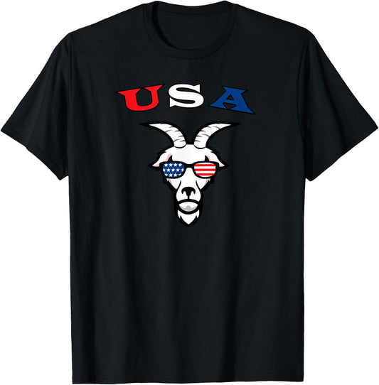 USA is the Goat T-Shirt - T-Shirt | Black