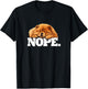Cute Napping NOPE Chow Chow Lover T-Shirt - T-Shirt | Black