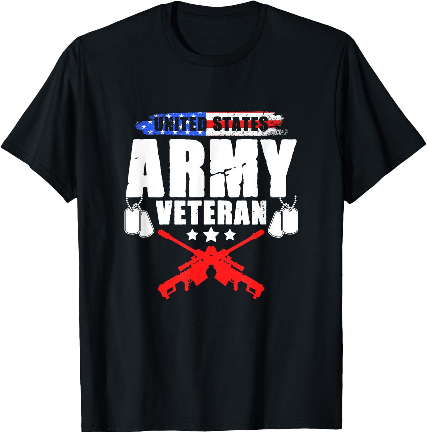 United States Army Veteran Military Soldier Memorial Day T-Shirt - T-Shirt | Black