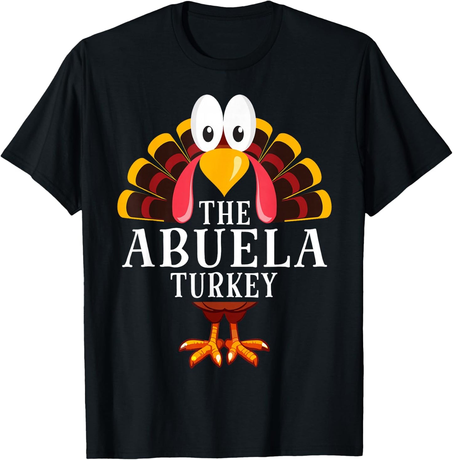 Thanksgiving The Abuela Turkey Matching T-Shirt - T-Shirt | Black