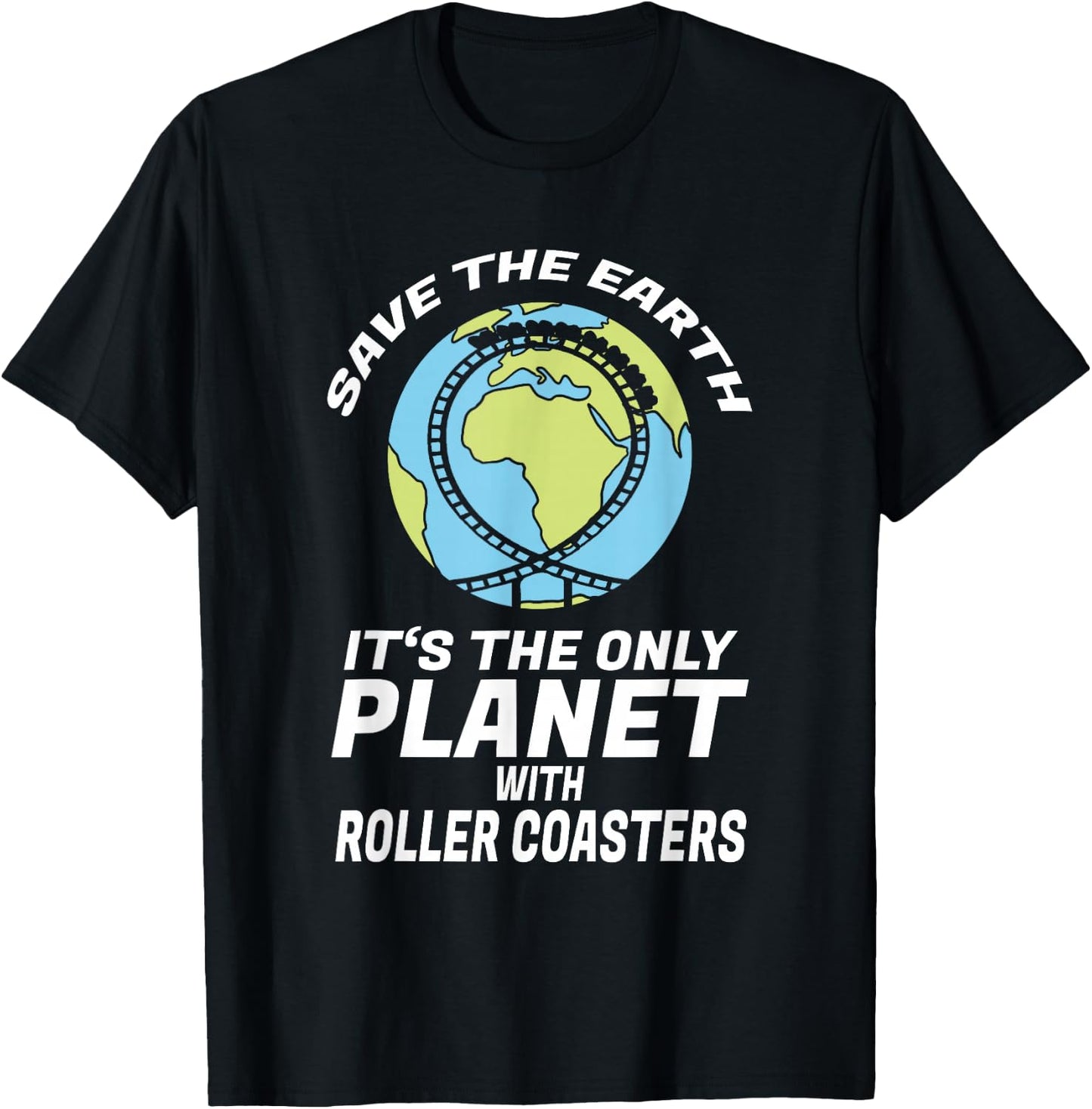 Fun Roller Coaster T-Shirt - T-Shirt | Black