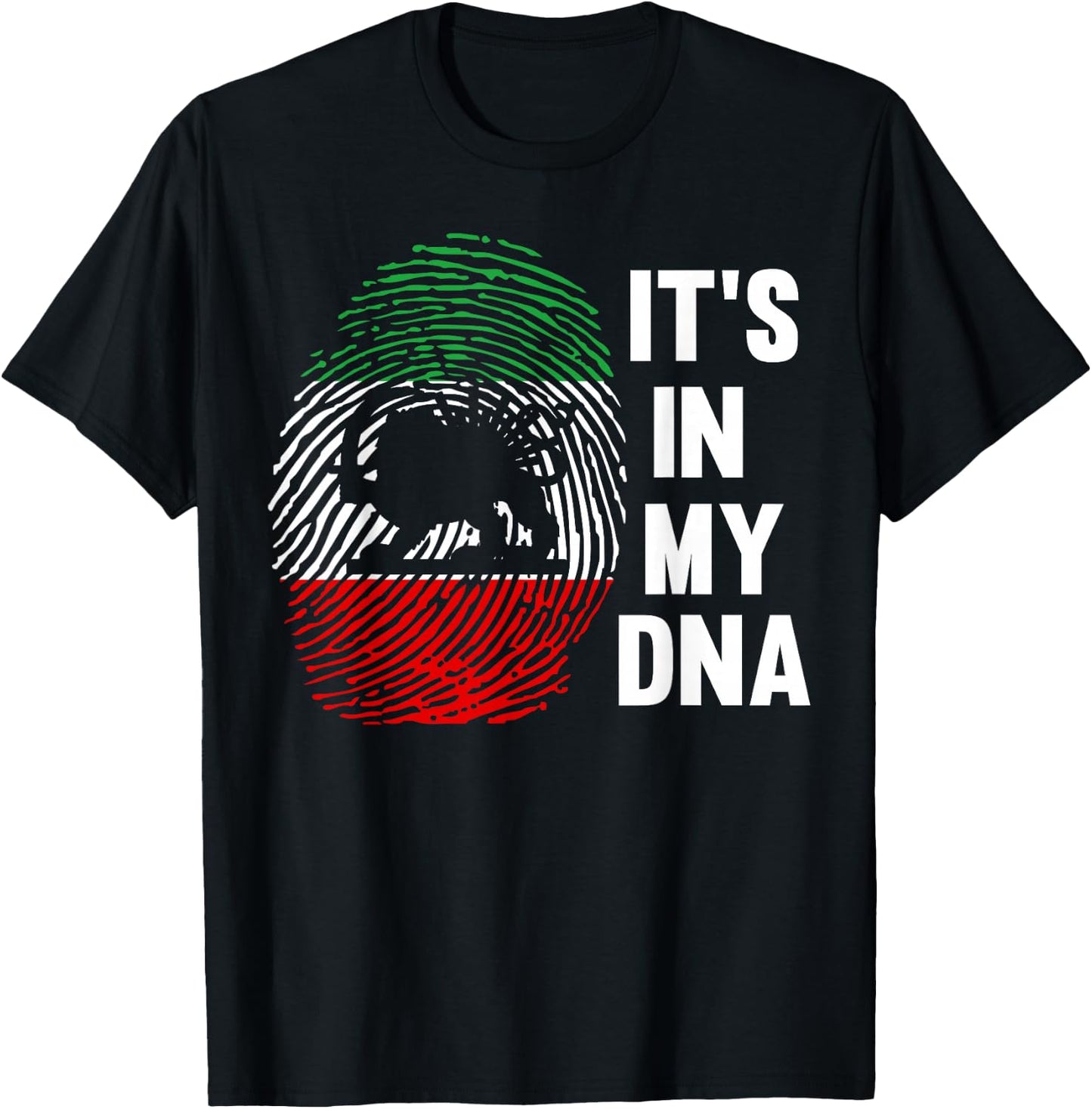 Persian Flag , black T-Shirt - T-Shirt | Black