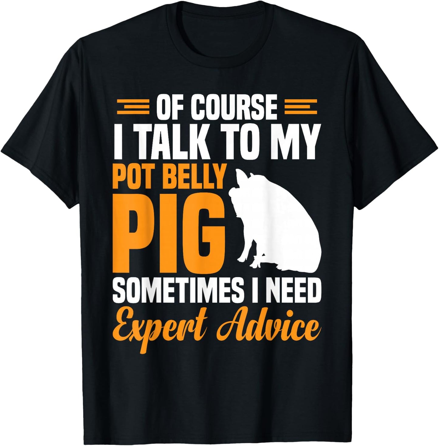 Pig Feed Toy Pot Belly Pig Lover T-Shirt - T-Shirt | Black