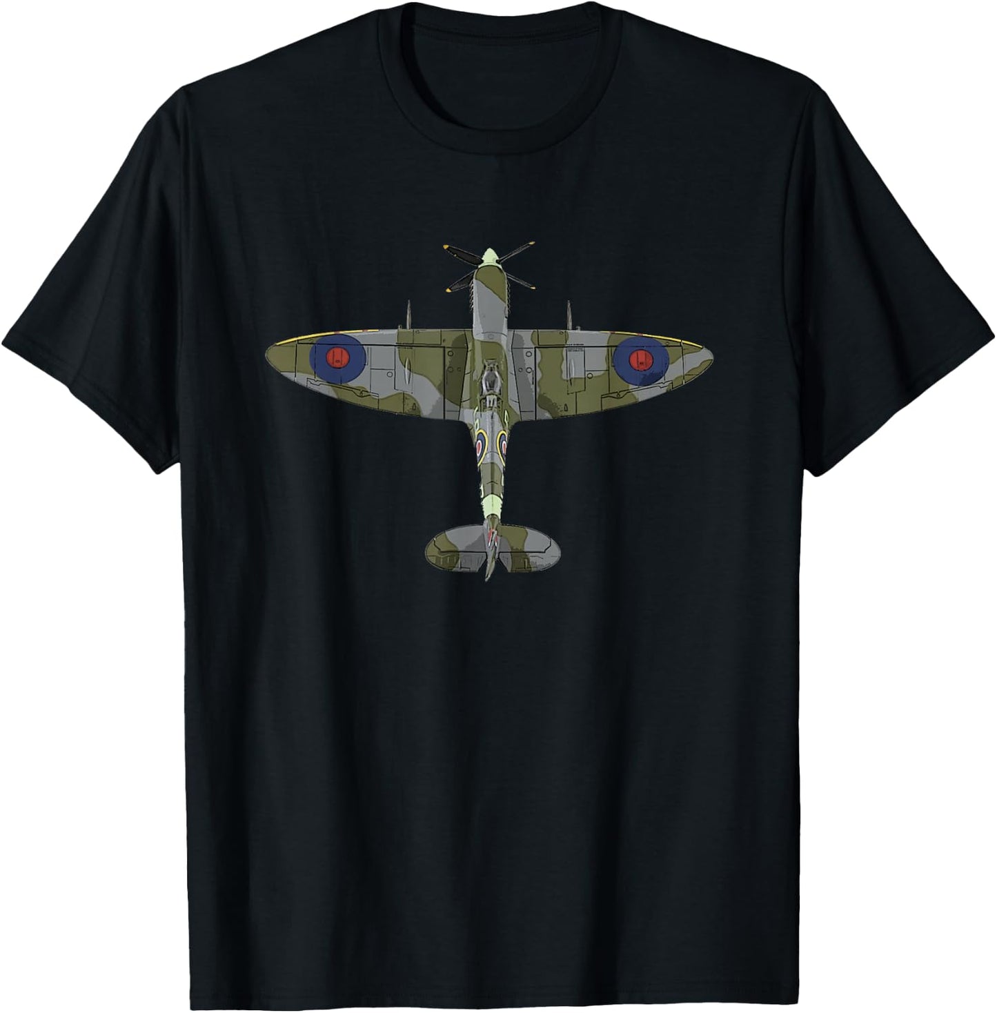 Cool - Spitfire Iconic British Airplane T-Shirt - T-Shirt | Black