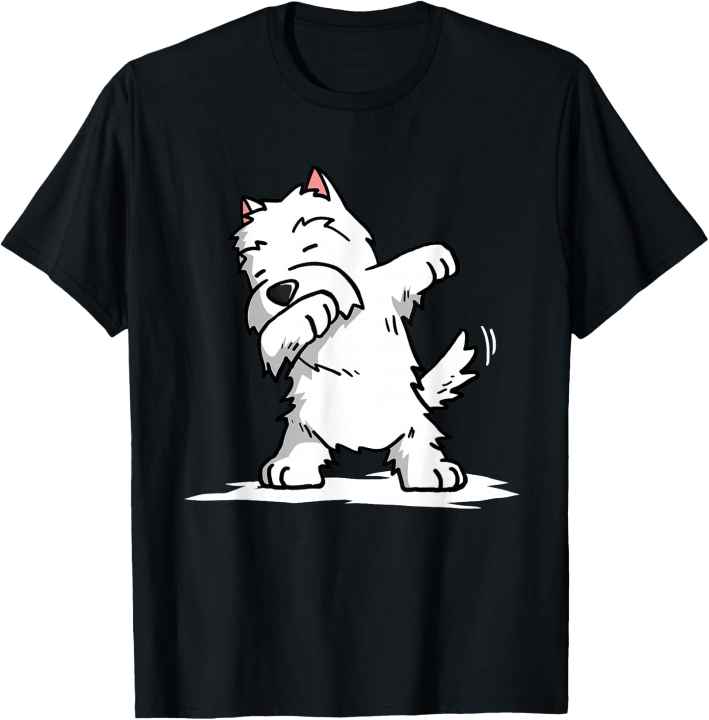 Dabbing Westie Funny West Highland White Terrier T-Shirt - T-Shirt | Black