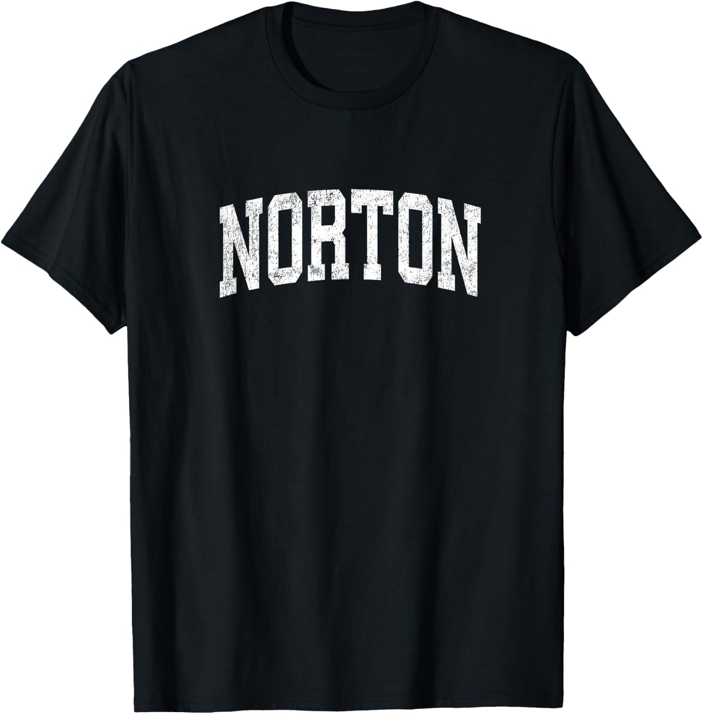 Norton Ohio OH Vintage Athletic Sports Design T-Shirt - T-Shirt | Black