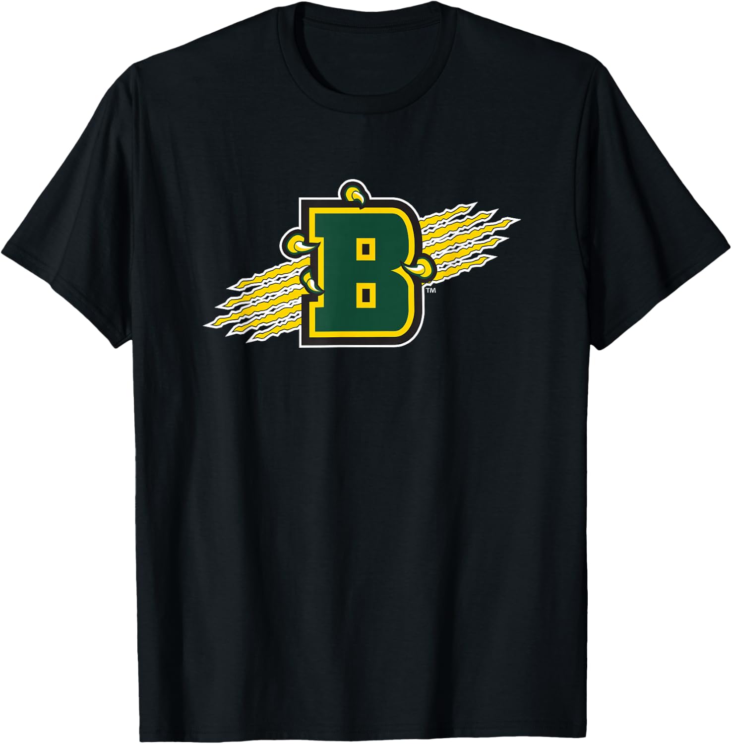 SUNY Brockport Golden Eagles B Claw Logo T-Shirt - T-Shirt | Black