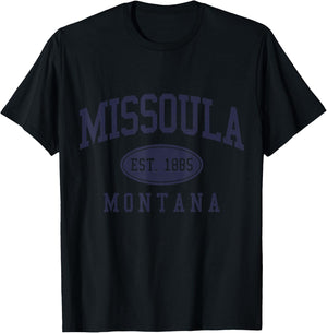 Missoula Montana Vintage Pride T-Shirt - T-Shirt | Black