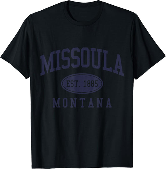 Missoula Montana Vintage Pride T-Shirt - T-Shirt | Black
