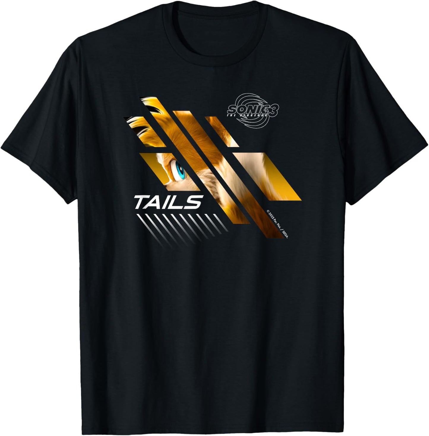 Sonic The Hedgehog 3 - Tails T-Shirt - T-Shirt | Black