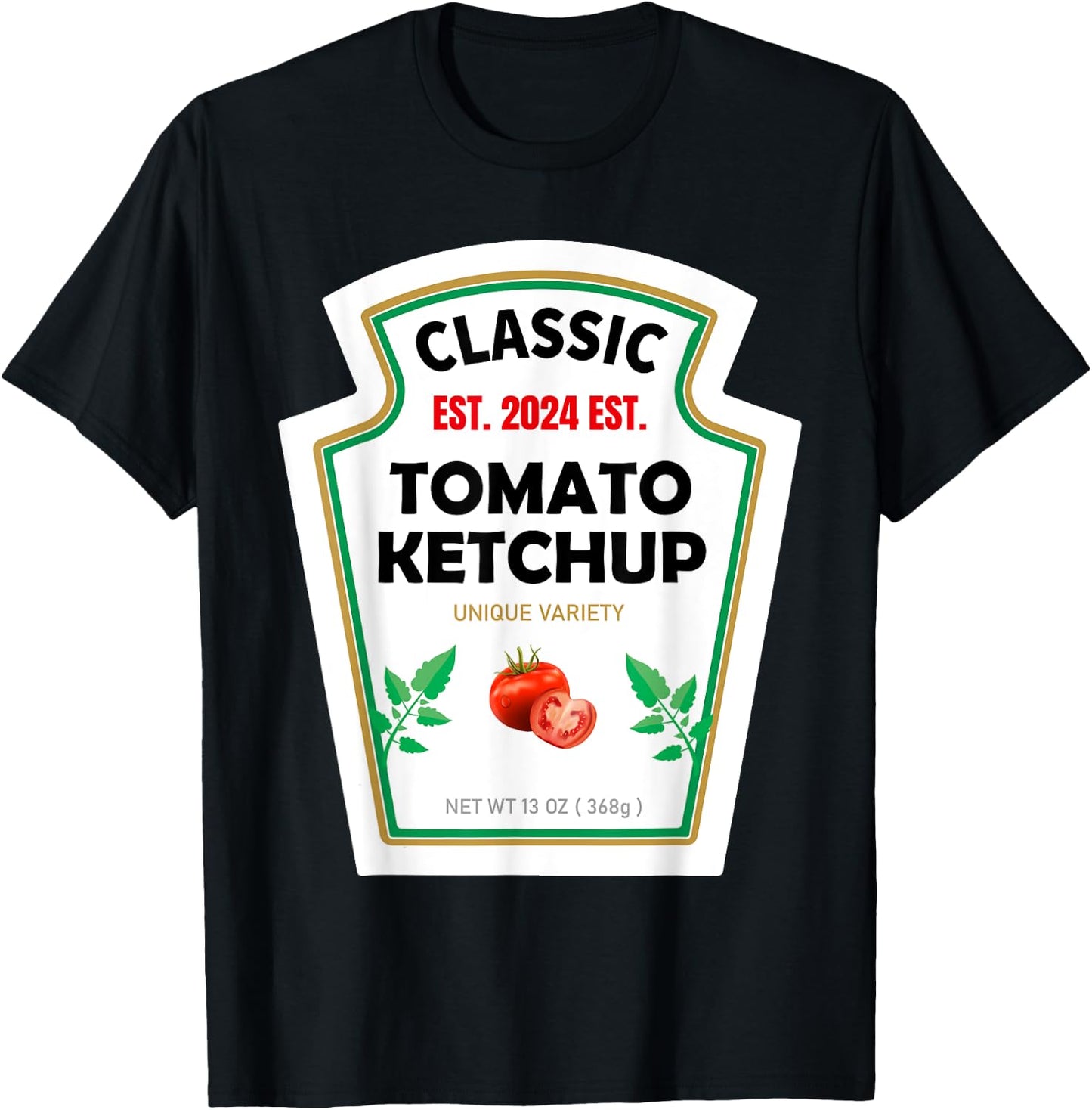 Red Ketchup DIY Costume Matching Couples Groups Halloween T-Shirt - T-Shirt | Black