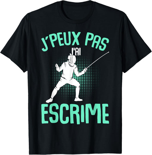 J´Peux Pas Je Ai Fencing Child Man , Black, S T-Shirt - T-Shirt | Black