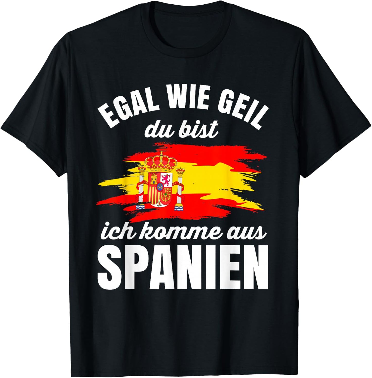 Spanien Damen Madrid Spain Espanol Herren Barcelona T-Shirt - T-Shirt | Black