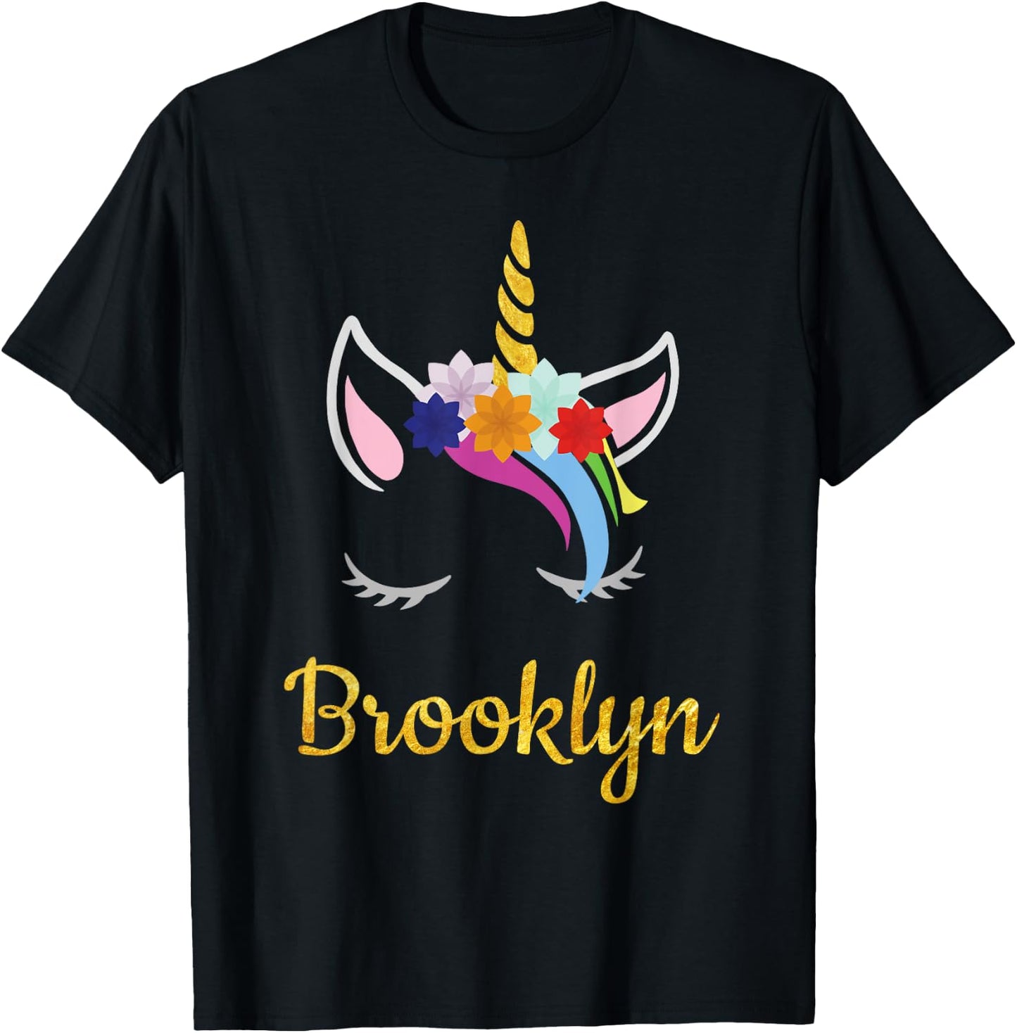 Brooklyn Unicorn Name Shirt for Brooklyn T-Shirt - T-Shirt | Black