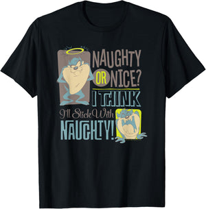 Looney Tunes Taz Naughty! T-Shirt - T-Shirt | Black