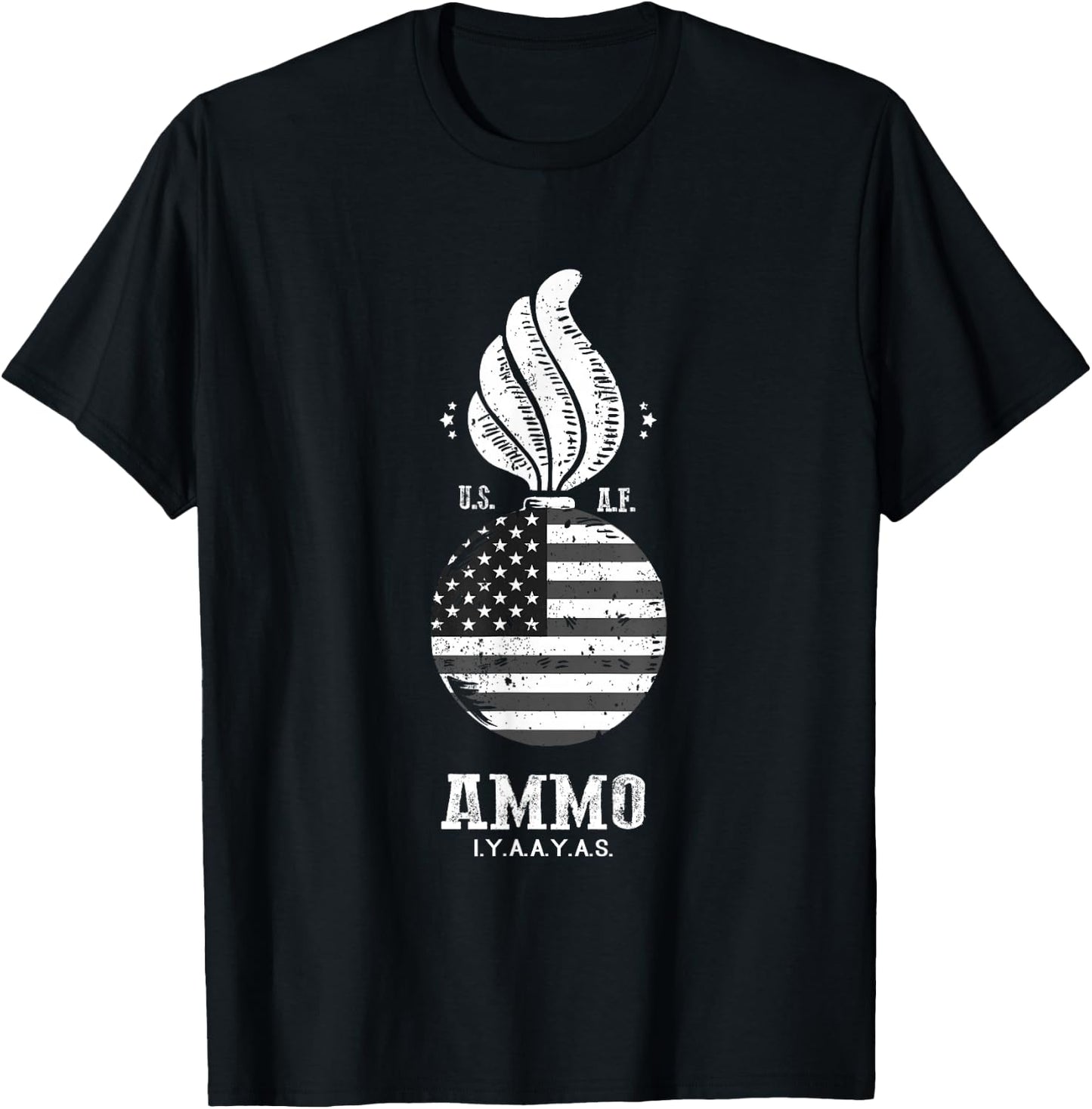 IYAAYAS Ammo USA Flag 4th of July Shirt T-Shirt - T-Shirt | Black