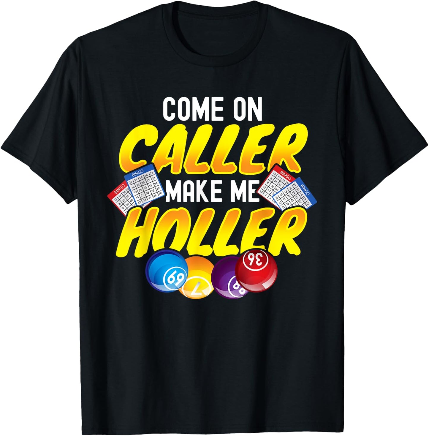 Bingo Lottery Game Lucky Players T-Shirt - T-Shirt | Black