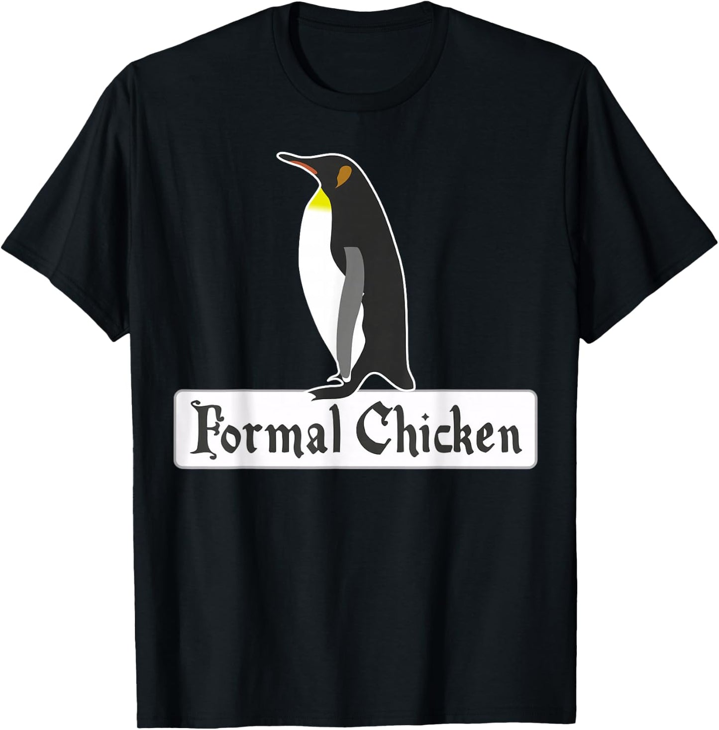 Formal Chicken – Dressed for the Occasion T-Shirt - T-Shirt | Black