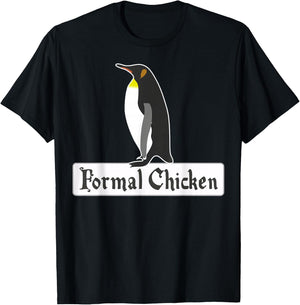Formal Chicken – Dressed for the Occasion T-Shirt - T-Shirt | Black