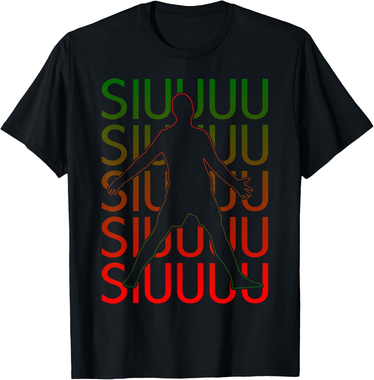 Siuuuu Lustiges Fußball-Geschenk für Fußballliebhaber, Fan, Kinder, Jungen T-Shirt - T-Shirt | Black