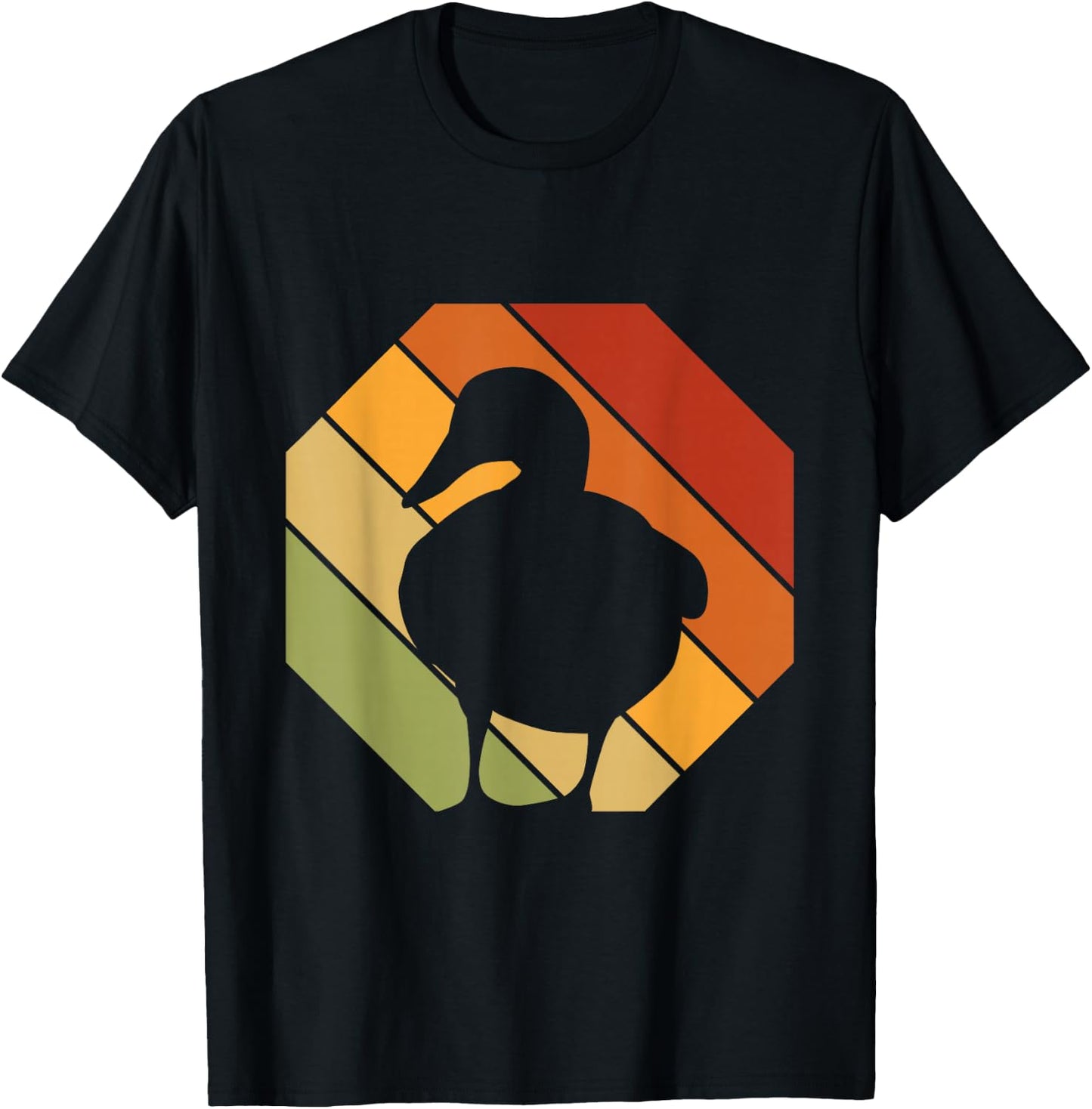 Retro Duck Rubber Duck Drake - Vintage Duck T-Shirt - T-Shirt | Black