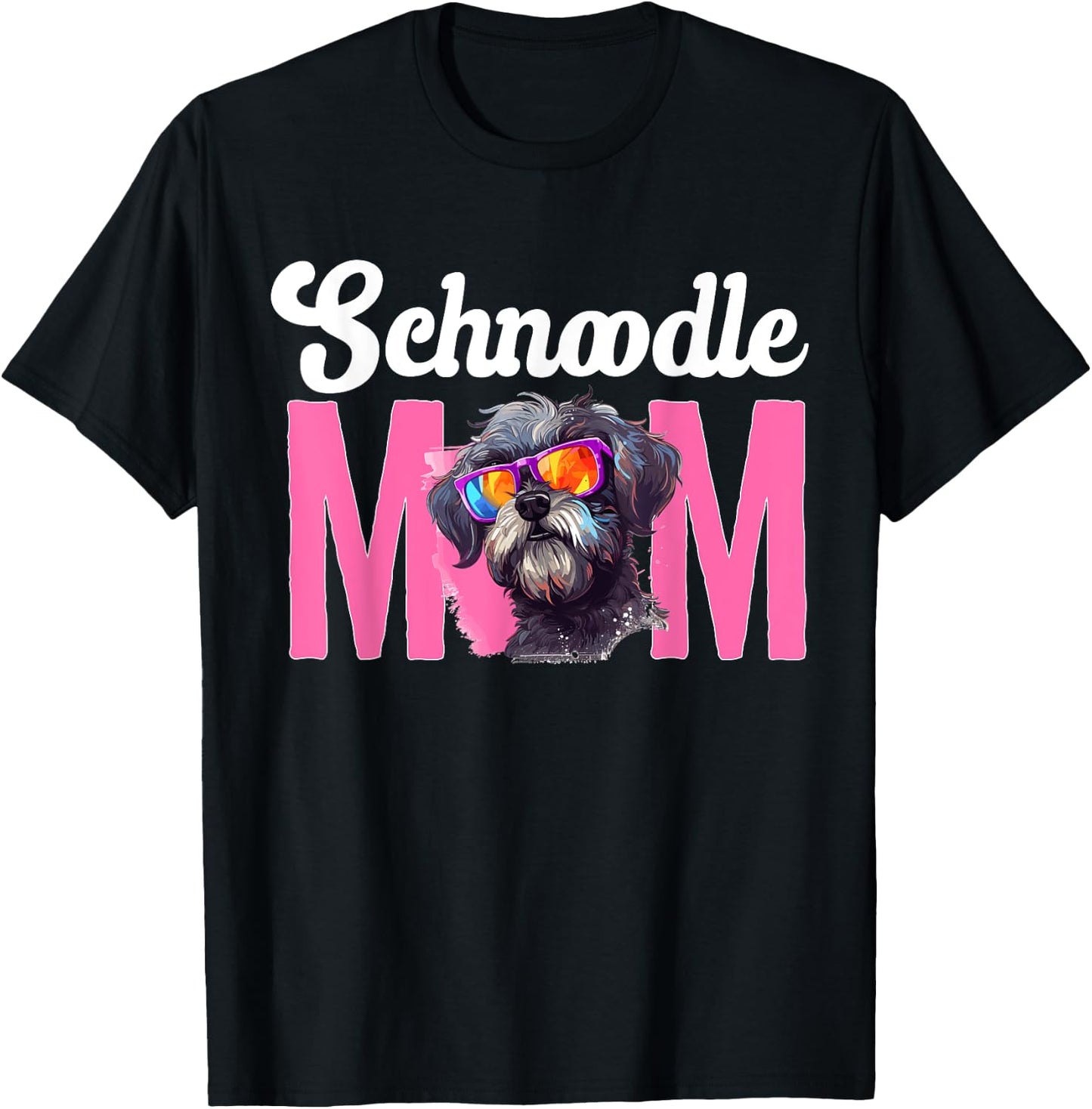 Schnoodle Snoodle Dog Breed Pet Schnoodle Mom T-Shirt - T-Shirt | Black
