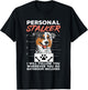 Mini Aussie Personal Stalker Mini Australian Shepherd T-Shirt - T-Shirt | Black