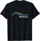 Retro Montana T Shirt Vintage Sunrise Mountains Design T-Shirt - T-Shirt | Black