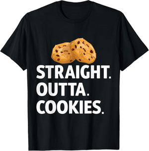 Straight Outta Cookies T-Shirt - T-Shirt | Black