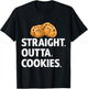 Straight Outta Cookies T-Shirt - T-Shirt | Black