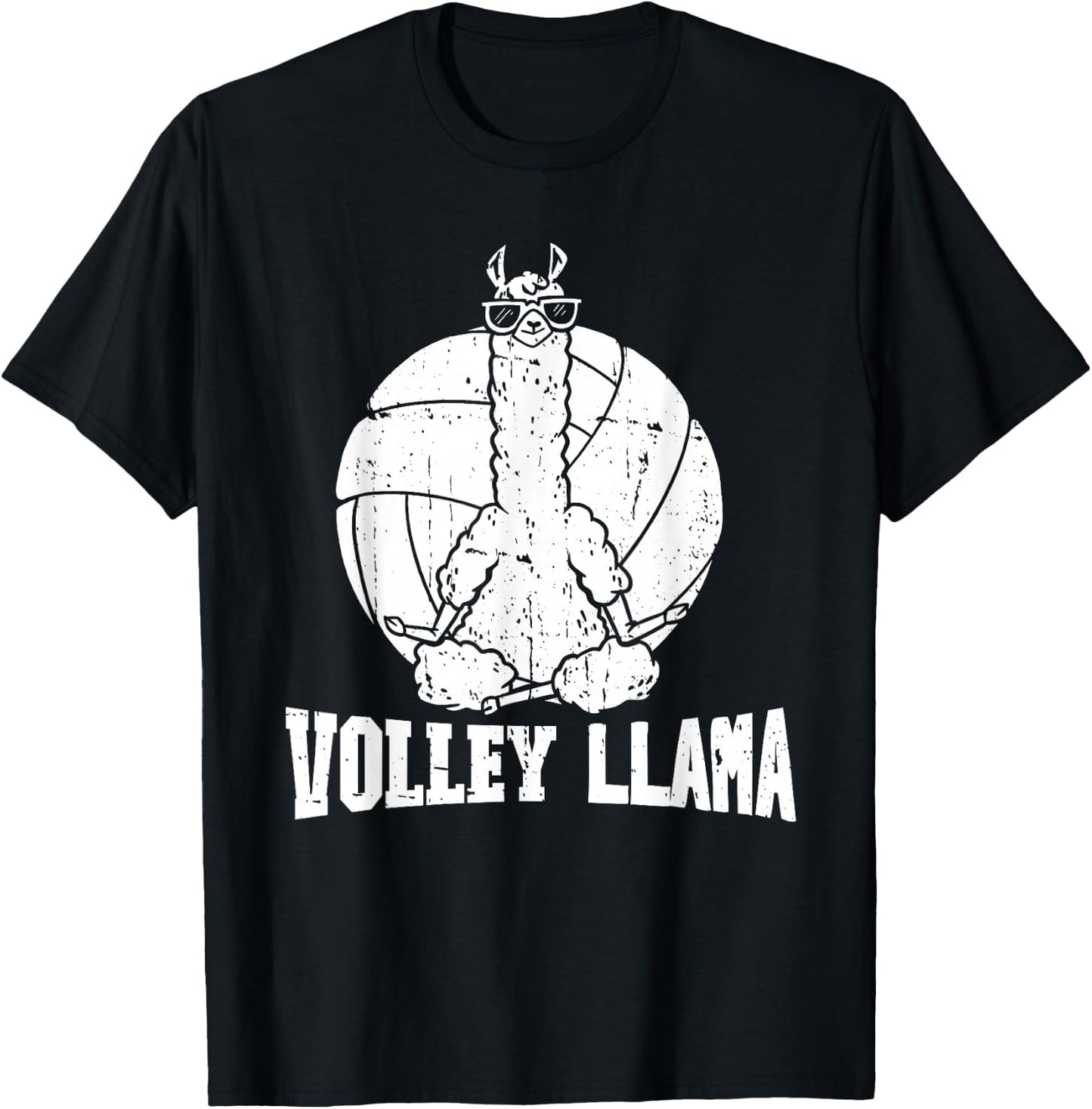 Volley Llama T-Shirt - T-Shirt | Black