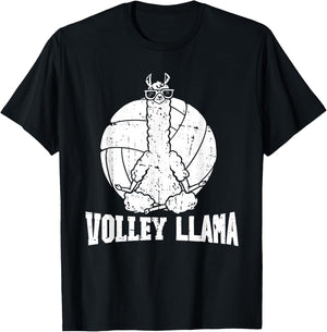 Volley Llama T-Shirt - T-Shirt | Black