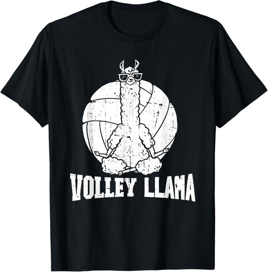 Volley Llama T-Shirt - T-Shirt | Black