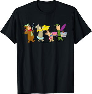 Yogi Bear Marching to The Picnic T-Shirt - T-Shirt | Black