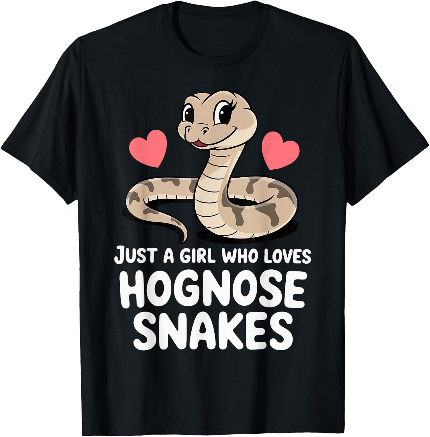 Just A Girl Who Loves Hognose Snakes T-Shirt - T-Shirt | Black
