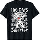 100 Days Smarter Dabbing 100 Days of School Dalmatian Kids T-Shirt - T-Shirt | Black