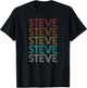 Retro Vintage STEVE T-Shirt - T-Shirt | Black