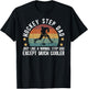 Cool Hockey Step-Dad Of A Hockey Player Step-Father T-Shirt - T-Shirt | Black