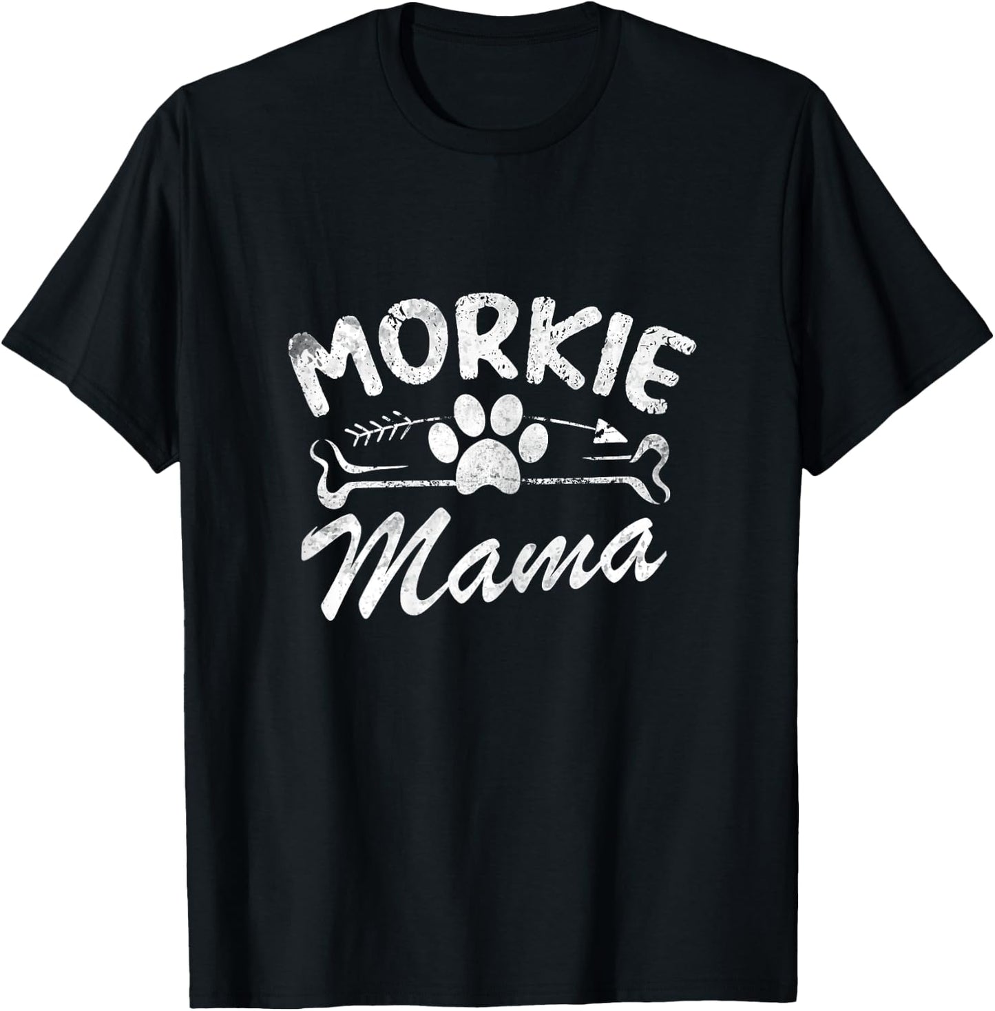 Morkie Mama Best Dog Lover Owner Mom Ever Mother's Day T-Shirt - T-Shirt | Black