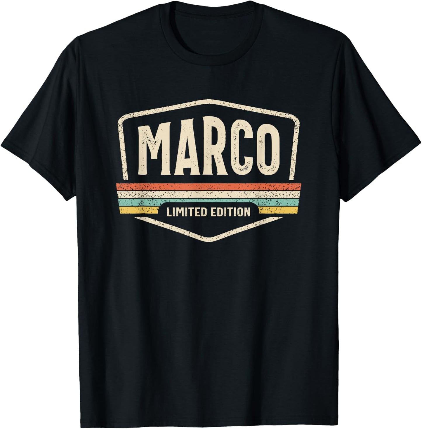 Marco Limited Edition Funny Name Personalised Marco , Black, S T-Shirt - T-Shirt | Black