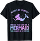 Cute Mermaid Art Girls Sea Creature Mermaid Lover T-Shirt - T-Shirt | Black